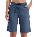 Slep - bermuda long en coton pour femme - 25, 4 cm - pour le yoga, l'exercice - longueur genou - entraînement ... Slep - bermuda long en coton pour femme - 25, 4 cm - pour le yoga, l'exercice - longueur genou - entraînement ...