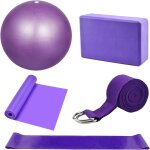 Slep - blocs de yoga kits de yoga lot de 5 bande elastique fitness bande de rsistance elastique musculation ...