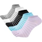 Slep - chaussette a doigts femme chaussettes orteils spars de sport en coton socks femme yoga sport ...