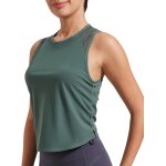 Slep - dbardeur d't pour femme haut de sport sans manches crop yoga t - shirt pour femme lger et ...