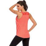 Slep - dbardeur de yoga pour femme - sans manches - dos en maille filet