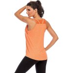 Slep - dbardeur de yoga pour femme - sans manches - dos en maille filet