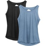 Slep - dos ouvert débardeur de sport femme - tops sans manches exercice yoga shirt, paquet de 2 Slep - dos ouvert débardeur de sport femme - tops sans manches exercice yoga shirt, paquet de 2