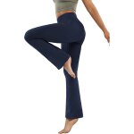 Slep - femmes pantalons de sport bootcut yoga sportswear pantalon taille haute workout bootleg tummy ...