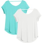 Slep - femme t - shirt de sport a manche courtes shirt de yoga col en v, décontracté tee shirt, lot de ... Slep - femme t - shirt de sport a manche courtes shirt de yoga col en v, décontracté tee shirt, lot de ...