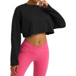 Slep - femme t - shirts de sport manche longues dame haut court de course tee shirt de yoga pour pilate ... Slep - femme t - shirts de sport manche longues dame haut court de course tee shirt de yoga pour pilate ...