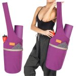 Slep - grand sac de transport pour tapis de yoga avec serviette pour le visage, s'adapte a la plupart ...