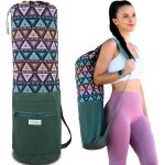 Slep - housse de tapis de yoga avec poche - sac pour matelas, pilates ou gymnastique - lger, spacieux ...
