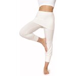 Slep - pantalon 3 / 4 capri avec jupe courte pour femmes flare sport yoga jogging pilates pour l't ...
