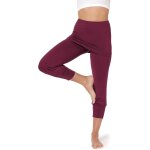 Slep - pantalon 3 / 4 capri avec jupe courte pour femmes flare sport yoga jogging pilates pour l't ...
