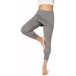 Slep - pantalon 3 / 4 capri avec jupe courte pour femmes flare sport yoga jogging pilates pour l't ...