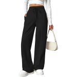 Slep - pantalon de jogging pour femme pantalon de sport taille haute pantalon de survtement large avec ...