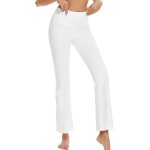 Slep - pantalon patte d'lphant femme, pantalon yoga femme fluide evas, bootcut yoga pants, high waist, ...