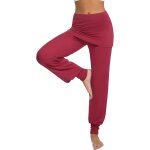 Slep - pantalon sarouel femmes taille haute pantalon de yoga femme pantalons de sport pour pilate hippie ...