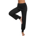 Slep - pantalon sarouel femmes taille haute pantalon de yoga femme pantalons de sport pour pilate hippie ...