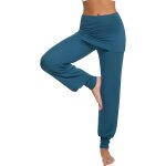 Slep - pantalon sarouel femmes taille haute pantalon de yoga femme pantalons de sport pour pilate hippie ...