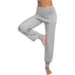 Slep - pantalon sarouel femmes taille haute pantalon de yoga femme pantalons de sport pour pilate hippie ...