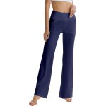 Slep - pantalon de yoga bootcut pour femme avec poches, pantalon d'entranement de yoga bootleg evas ...