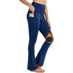 Slep - pantalon yoga thermique femme hiver taille haute doublure polaire impermable opaque contrle ...