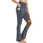 Slep - pantalon yoga thermique femme hiver taille haute doublure polaire impermable opaque contrle ...