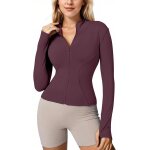 Slep - pull a manches longues pour femme avec demi - fermeture eclair et trou pour le pouce pour le yoga ... Slep - pull a manches longues pour femme avec demi - fermeture eclair et trou pour le pouce pour le yoga ...