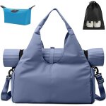 Slep - sac de fitness sport et yoga avec compartiment chaussures et poche humide, grand tapis pour pilates, ...