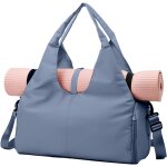 Slep - sac pour yoga, sac de gym impermable avec compartiment pour chaussures et pochette humide pour ...
