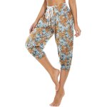 Slep - sarouel femme pantalon fluide boho courte eté panton de yoga taille haunt pantalon large léger ... Slep - sarouel femme pantalon fluide boho courte eté panton de yoga taille haunt pantalon large léger ...