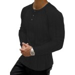 Slep - t - shirt homme, coton a manches courtes / longues henley, casual henley hauts pour fitness tee ...