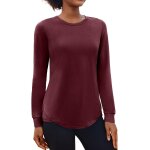 Slep - t - shirt de sport a manches longues pour femme haut fonctionnel respirant a manches longues pour ...