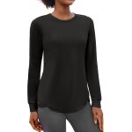 Slep - t - shirt de sport a manches longues pour femme haut fonctionnel respirant a manches longues pour ...