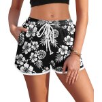 Slep - short de bain femme eté maillot de bain a séchage rapide imprimé avec slip intérieur et poche ... Slep - short de bain femme eté maillot de bain a séchage rapide imprimé avec slip intérieur et poche ...