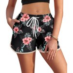 Slep - short de bain femme eté maillot de bain a séchage rapide imprimé avec slip intérieur et poche ... Slep - short de bain femme eté maillot de bain a séchage rapide imprimé avec slip intérieur et poche ...