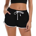 Slep - short femmes corde attacher shorts et hot pantalons nouveaut shorts de yoga pantalons de sport ...