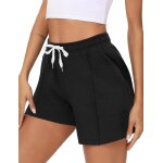Slep - short femme en coton pantalon court eté de couleur unie bas de survêtement court taille elastique ... Slep - short femme en coton pantalon court eté de couleur unie bas de survêtement court taille elastique ...