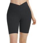Slep - short de gym pour femme - taille haute - v - cross - yoga - entranement - sport - legging court ...