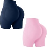 Slep - short de sport femmes push up taille booty scrunch butt legging court sans couture short de cycliste ...