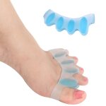 Slep - silicone toe separator for feet gel pads big toe corrector straightener for bunions yoga stretcher ...