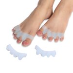 Slep - silicone toe separator for feet gel pads big toe corrector straightener for bunions yoga stretcher ...