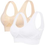Slep - soutien - gorge quotidien doux femmes large bretelles brassière sans couture sommeil avec coussin ... Slep - soutien - gorge quotidien doux femmes large bretelles brassière sans couture sommeil avec coussin ...