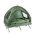 Sobuy ogs32 - l - gr 4 - in - 1! 2 places lit pliant lit de camp pliable voyage camping avec toit, sac ...