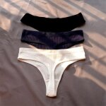 Sous - vêtements de sport pour filles, culotte de bikini, sans couture, en coton côtelé, simple, taille ... Sous - vêtements de sport pour filles, culotte de bikini, sans couture, en coton côtelé, simple, taille ...
