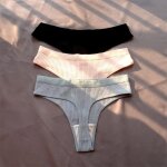 Sous - vêtements de sport pour filles, culotte de bikini, sans couture, en coton côtelé, simple, taille ... Sous - vêtements de sport pour filles, culotte de bikini, sans couture, en coton côtelé, simple, taille ...