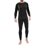 Sous - vtement thermique homme sport base layer respirant de sous - vtements thermiques chaud manches ...