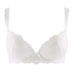 Soutien - gorge plongeant armatures aubade danse des sens - blanc