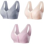 Soutien - gorge sans couture pour femmes de grande taille 3 pièces brasières en coton sans fil post - ... Soutien - gorge sans couture pour femmes de grande taille 3 pièces brasières en coton sans fil post - ...