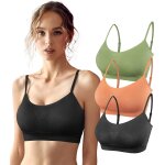 Soutien - gorge de sport brassi�re femme sans armature avec coussinets bustier top sportswear pilates ...