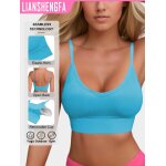 Soutien - gorge de sport dos nu a col licou de yoga nervuré tricoté classique pour la croissance des ... Soutien - gorge de sport dos nu a col licou de yoga nervuré tricoté classique pour la croissance des ...