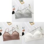 Soutien - gorge de sport dos nu pour femmes, sous - vtements sans couture, sangle d'paule rglable, ...