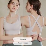 Soutien - gorge de sport pour femmes en coton de haute résistance a l'démarrage couleur argent gris taille ... Soutien - gorge de sport pour femmes en coton de haute résistance a l'démarrage couleur argent gris taille ...
